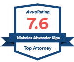 Avvo Rating | 7.6 | Nicolas Alexander Kipa | Top Attorney